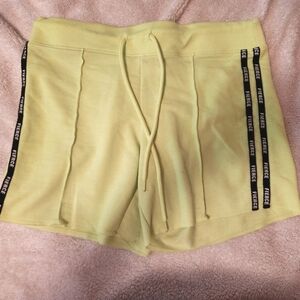 No Boundaries Yellow Athletic Shorts with Drawstring Waist